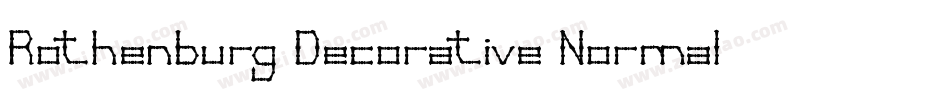 Rothenburg Decorative Normal字体转换